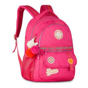 Imagem de Mochila de Costas Oficial Rebecca Bonbon 17,5" RB24005, Rosa