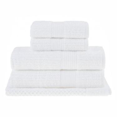 Imagem de Jogo de toalha de banho Fio Penteado Canelado 5 peças Buddemeyer, Bran