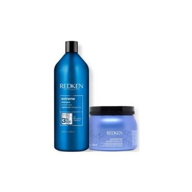 Imagem de Kit Redken Extreme Shampoo 1L e Máscara 500ml
