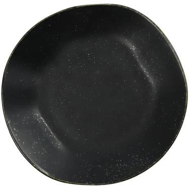 Imagem de Prato Fundo Ryo Volcano 1 Peça Porcelana Ondulado para Sopas e Massas Preto