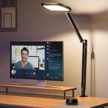 Imagem de Lâmpada de mesa LiTones LED de dupla face regulável com braço giratóri