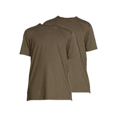 Imagem de Kit com 2 Camisetas Masculina Hering 201 Azul Marinho-Masculino