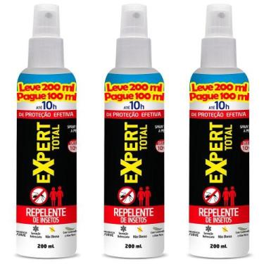 Imagem de Repelente Insetos Spray Expert 200ML Com 3 Unidades NUTRIEX