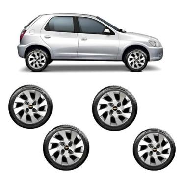 Imagem de Jogo Calota Gm Aro 13 Celta / Corsa / Classic Prateado - Congratulatio