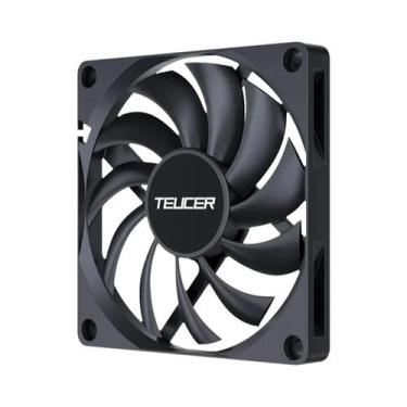 Imagem de Ventilador De Gabinete PC Slim Preto 80MM TEUCER UT-8010 800-3000RPM C