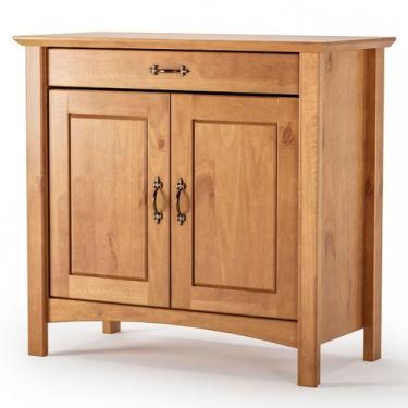 Imagem de Buffet Aparador 100% Madeira Maciça 2 Portas 93 cm Stella - Carvalho F