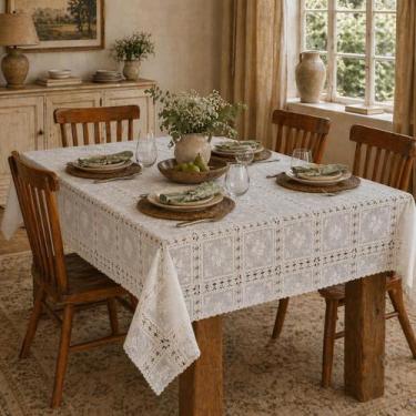 Imagem de Toalha Rendada Plástico PVC Lavável 6 Lugares - Lenharo Enxovais, BERL