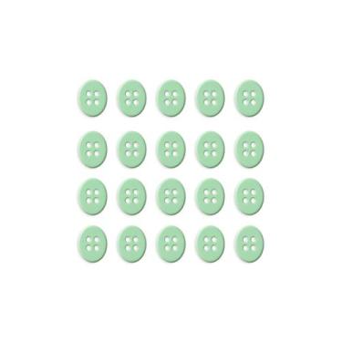 Imagem de Botão Oval 4 Furos - 100 Unidades - We Care About, Verde Bebe