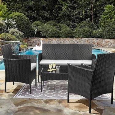 Imagem de Conjunto Estar Rattan Milan 4pcs - Just Home Collection