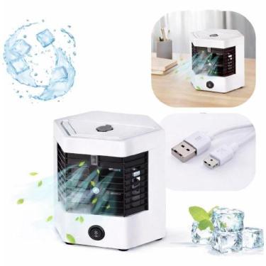 Imagem de Ar condicionado portatil usb climatizador mini ventilador umidificador