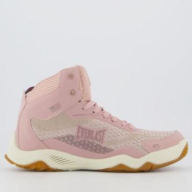 Imagem de Tênis Everlast Forceknit Pro Feminino Rosa e Bege, 36