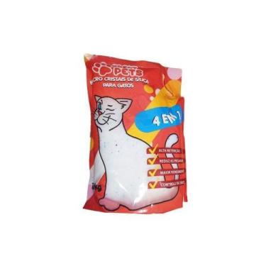 Imagem de Areia Cristais de Silica para Gatos  4 em 1 Great Pets