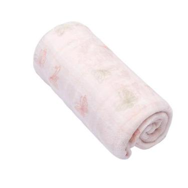 Imagem de Cobertor de Microfibra Bebê Estampado Borboleta Papi