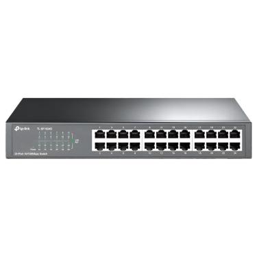 Imagem de Switch Ethernet 24 Portas TL-SF1024D 10-100Mbps para Redes Corporativas em Metal TP-Link