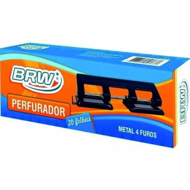 Imagem de Perfurador de papel Grande BRW 04 furos 20 fls PF1004 01 un