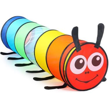 Imagem de Tenda dobrável colorida Play Tunnel Moncoland Kids de 6 pés