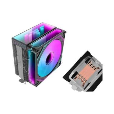 Imagem de Cooler De Ar ARGB PWM De 12cm Para CPU Com 4 Ou 6 Tubos De Calor Para 