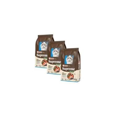 Imagem de Ração Quatree Supreme Gatos Castrados Sênior +7 Anos 3 x 1,1kg