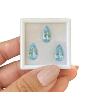 Imagem de Água Marinha Gota SET 8,28ct - NEWLOT