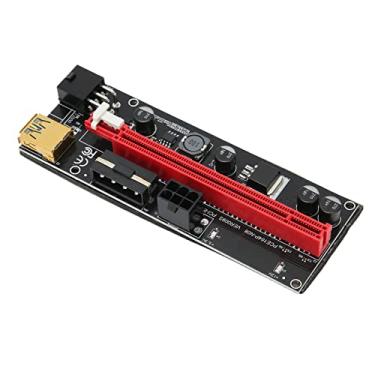 Imagem de PCIE Riser, cabo Riser de 4 capacitores FP para casa para escritório para melhorar a fonte de alimentação