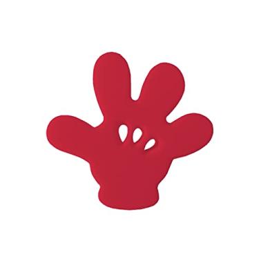 Imagem de Enfeite de antena para carro pingente automotivo ponteira (7,5x6,5x1,5cm, Luvas Desenho Vermelha)