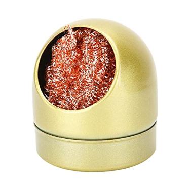Imagem de Limpador de ponta de ferro de solda de qualidade robusto, limpador de ponta de ferro de solda eficiente, multifuncional portátil para ponta de solda para bolas de arame(ouro)