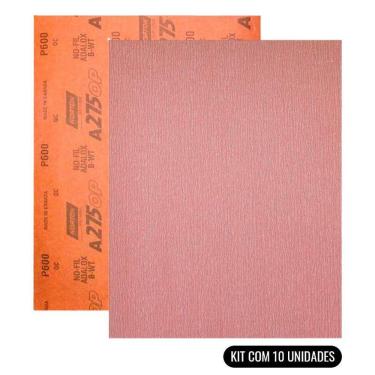 Imagem de Lixa D`água a Seco A275 Grana 600 Kit Com 10 Unidades NORTON