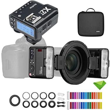 Imagem de Godox MF12 MF12-K2 Macro Flash com Godox X2T-N Trigger 12W, 2.4G Controle Sem Fio, Modo TTL/M, Bateria de Lítio 3.7V/6.29W, Flash para Sony, Canon, Nikon, Fuji, etc.