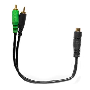 Imagem de Cabo RCA Y 2 Machos 1 Fêmea 30cm 4mm