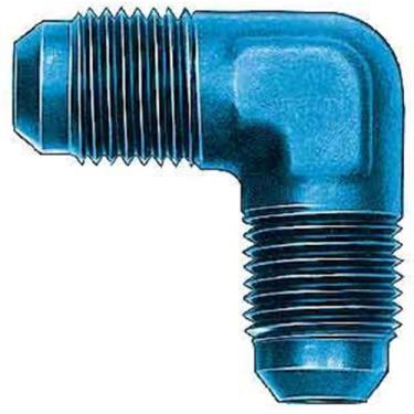 Imagem de Aeroquip Acoplador de 90 graus de alumínio anodizado azul FCM2186