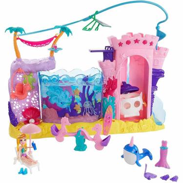 Imagem de Conjunto e Boneca - Polly Pocket - Aventura Subaquática de Sereia - Mattel