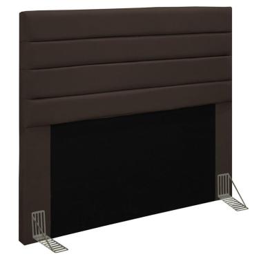 Imagem de Cabeceira Casal Queen 160Cm Rubi D10 Suede Marrom