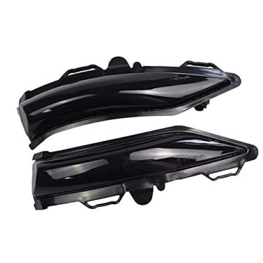 Imagem de Luz de LED para espelho lateral compatível com Ford Fiesta ST Line MK8 2019, LHD Dynamic Sequencial Blinker Retrovisor Espelho LED Indicador de seta para Ford Fiesta mk8 2019+ (Azul + Amarelo)