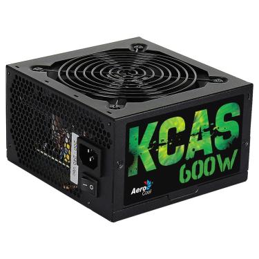 Imagem de Fonte 600W Aerocool KCAS - PFC Ativo - Eficiência 85% - 80 PLUS® Bronze - KCAS-600W