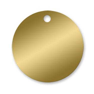 Imagem de Etiquetas de latão – Círculo de 3,8 cm – 0,020 – Pacote com 25