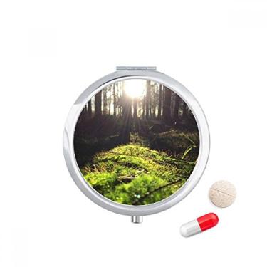 Imagem de Caixa de pílulas florestais Science Nature Scenery Pocket Medicine Storage Box Dispenser Recipiente