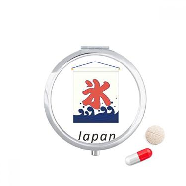 Imagem de Porta-comprimidos com bandeira tradicional japonesa em estilo local