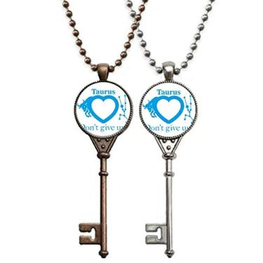 Imagem de OFFbb-USA Motivação Constelação Amor Taurus Chaveiro Pingente Joias Decoração Casal