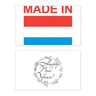 Imagem de Made In Luxemburgo Country Love New Year Festival Cartão de felicitações Bless Message Present