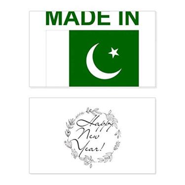 Imagem de Made in Pakistan Country Love New Year Festival Cartão de felicitações Bless Message Present