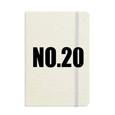 Imagem de Lucky No. 20 Caderno com nome de números, capa dura para diário clássico A5 presente