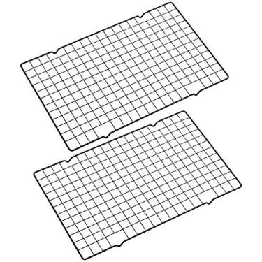 Imagem de 2 Grades antiaderente para resfriamento de bolos, biscoitos, cookies, cupcakes e salgados