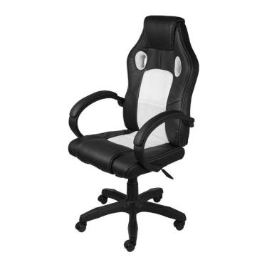 Imagem de Cadeiraeira Gamer Raptor Branca Base Rodízio
