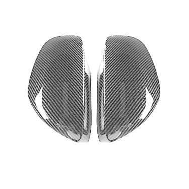 Imagem de Para honda vezel HR-V HRV 2016-2020 espelho retrovisor lateral do carro capa asa capa exterior porta retrovisor caso guarnição fibra de carbono look