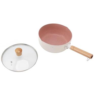 Imagem de Panela antiaderente pequena panela de neve panela de sopa panela pequena panela antiaderente panela de trigo arroz pote de leite com casa para alimentos suplementares panela panela panela wok panela de cozinha (20cm)