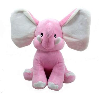 Imagem de Elefante Pelúcia Rosa 21 Cm Altura - Fofy Toys
