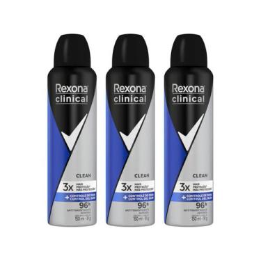 Imagem de Kit Desodorante Antitranspirante Aerosol Rexona - Men Clinical Clean 1