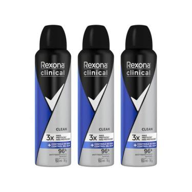 Antitranspirante Aerosol Rexona Clinical Extra Dry 150ml (A embalagem pode  variar)