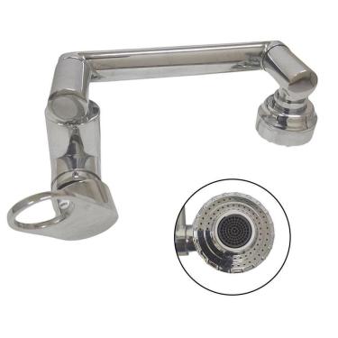 Imagem de Torneira Cromada Monocomando Ajustavel Lavabo Quente Frio La