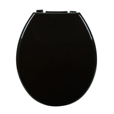 Imagem de Assento Almofadado Oval Preto Tampa Vaso Deca-incepa-celite-ideal-roca